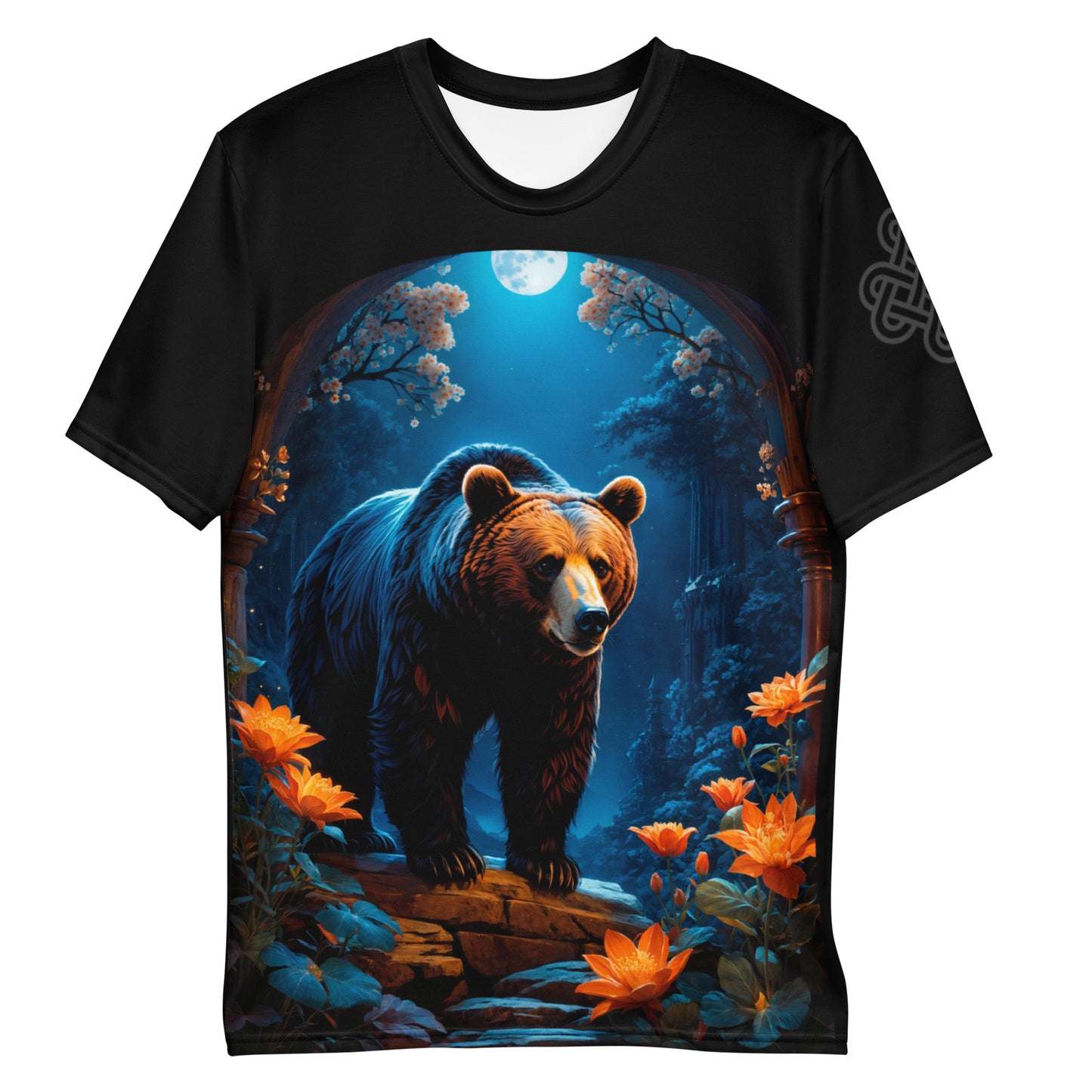Mystic Forest Bear Men's Crew Neck T-Shirt