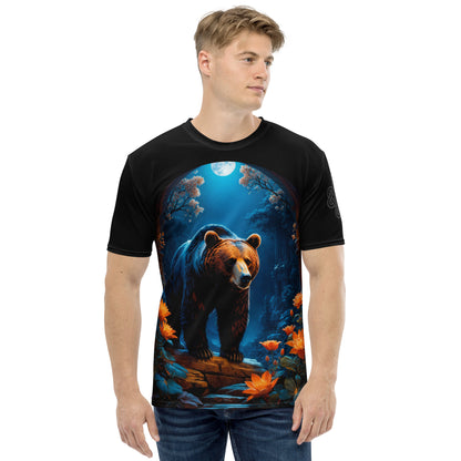 Mystic Forest Bear Men's Crew Neck T-Shirt