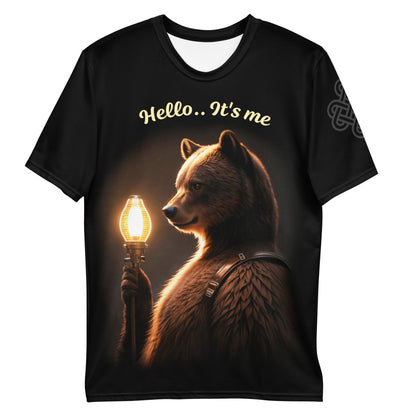 Mystic Lantern Guardian Bear Men's Crew Neck T-Shirt