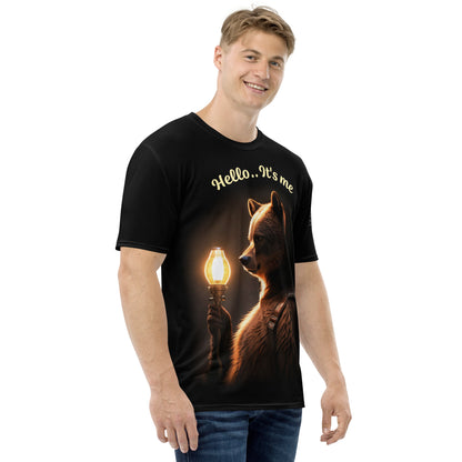 Mystic Lantern Guardian Bear Men's Crew Neck T-Shirt