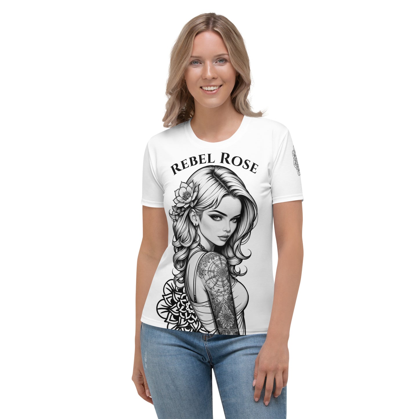 Women's Rebel Rose Inked T-Shirt