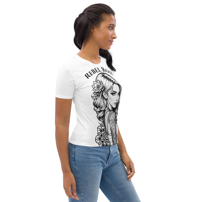 Women's Rebel Rose Inked T-Shirt